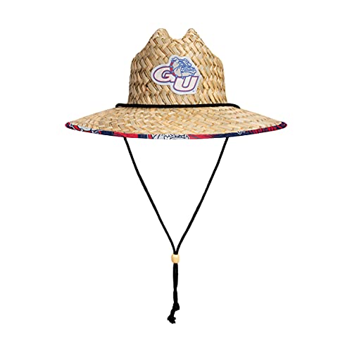Image of FOCO Men's NCAA College Team Logo Floral Straw Sun Hat