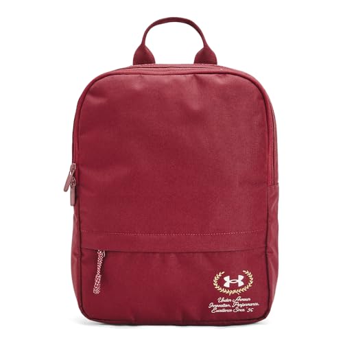 Under Armour Unisex Loudon Backpack Small, (625) Cardinal/Cardinal/Metallic Trophy Gold, One Size Fits Most