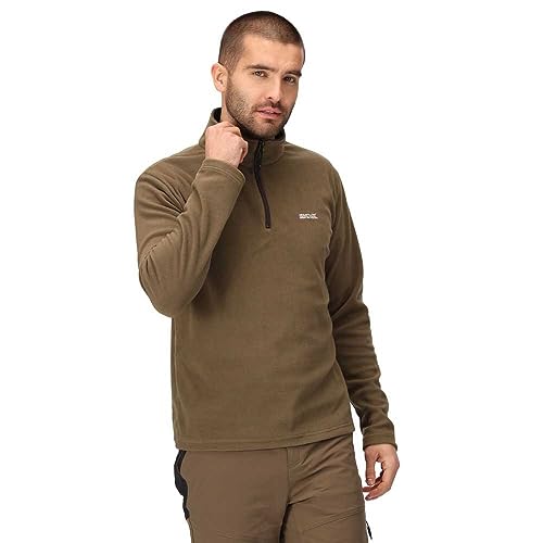 Regatta Hombre Thompson Lightweight Half Zip Fleece, Anti Pill, Durable & Quick Dry Midlayer - Perfecto para Aire Libre, Caminar, Senderismo y Acampar