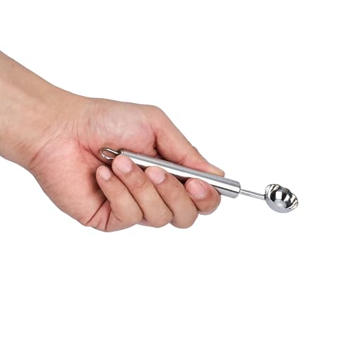 Restaurantware-German Standard 5.9 Inch Melon Baller, 1 Dishwashable Melon Scooper - Ergonomic Handle, Creates Smooth Round Balls, Stainless Steel Fruit Scooper, For Watermelon, Cantaloupe, And More - Image 11