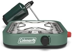 Coleman Cascade 18 Camping Stove—1 Burner Camping Stove, Portable Propane Camp Stove for Beach Cookouts, Backyard BBQ, Tailgating, Festivals