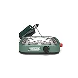 Coleman Cascade 18 1-Burner Camping Stove, Portable Cooktop with 8000 BTUs & Matchless Lighting, Fits 12-Inch Pan, Great for Outdoor Cooking, Camping, Tailgating, Grilling, BBQs, & More