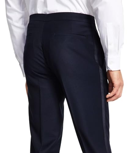 Tallia Alfani Mens Slim Fit Navy Blue Tuxedo Pants 32 x 342