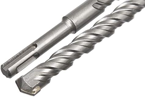 UK Drills - SDS Plus Hammer Drill Bit - Tungsten Carbide Tip, Fully Hardened Tool - To Be Used in Granite, Concrete & Masonry - Metal Set 7 Pieces