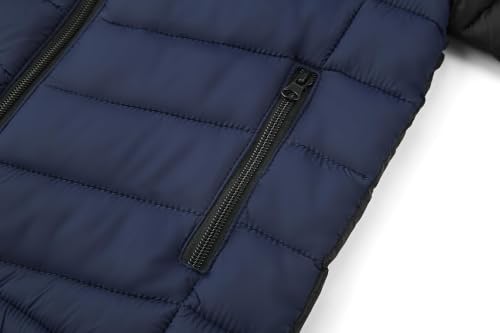 Image of Boys Hooded Lightweight Puffer Jacket Waterproof Kids Winter Coat