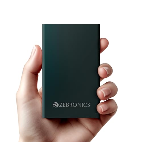 Image of ZEBRONICS EnergiTank 10MR1, Metal Power Bank, 10000 mAh, 22.5W Super Fast Charging PD 3.0 (PPS), Sleek & Stylish, Type C & USB Port, LED Indicator, for iPhone, Android, Tablets, Airpods (Olive)