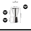 Misurino In Acciaio Inox Tala - Doppia Misura 25ml E 50ml - Per Cucina Professionale E Casa - Foto 5