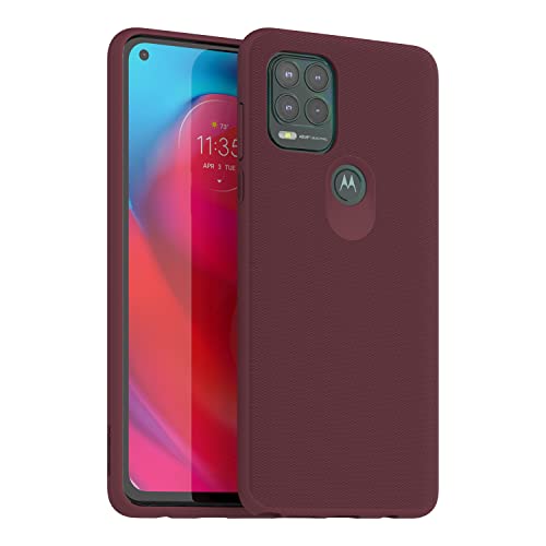 Image of Motorola Moto G Stylus 5G (2021) Protective Case Precision fit Shock Absorbing Cases for Enhanced Phone Grip, Style, Drop Protection [NOT for G Stylus 2020,G Stylus 2021] Marsala /Wine Red