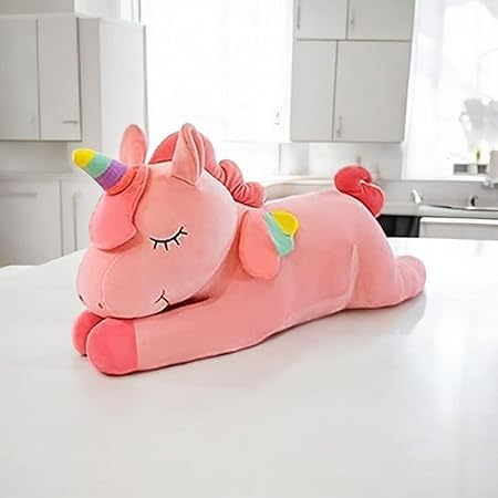 Image of Tinytotem Soft Toys Sleeping Unicorn Plushie Plush Toy for Kids Pet Adults Gift for Girls Girlfriend Plushies Huggable Stuffed Animal for Baby Toddlers Gifts
