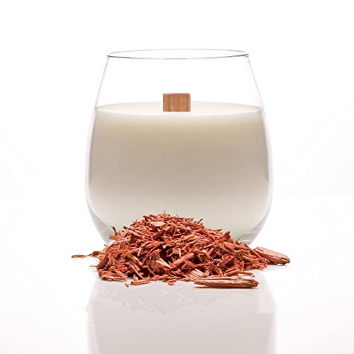 Candela Profumata Muschio E Talco In Vasetto 510 Gr - Stoppino Legno, Made In Italy, Durata 100 Ore