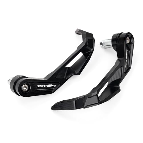 LLIDFONK CNC Brake Clutch Lever Guards Fits for Kawasaki Ninja ZX6R 2019 20202 2021 2022 2023 2024 2025 2026 Bar End Handguard Protector for Ninja ZX-6R 636 ZX636 Accessories (Black)
