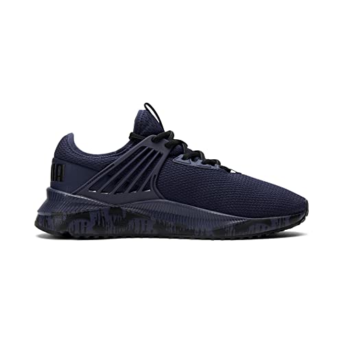 PUMA PUMA Mens Pacer Future Sneaker, PUMA Mens Navy-PUMA Mens Black, 10