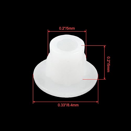 Image of BokWin 500 Pcs White Hole Plugs 5mm /3 /16 Inch Plastic Hole Covers Small Hole Plug for Kitchen Cabinet Desk Shelves