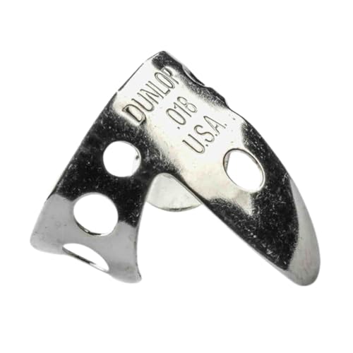 Image of Dunlop 33P.018 Nickel Silver Finger & Thumbpicks, .018 inch, 5 /Player's Pack
