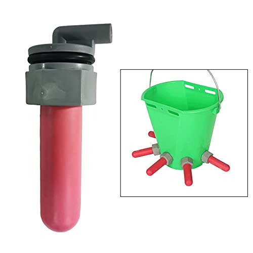 Kesoto Bucket Nipple Animal Plastic Sheep Lamb Feeding Bucket Teats Lamb Feeder 5 cm