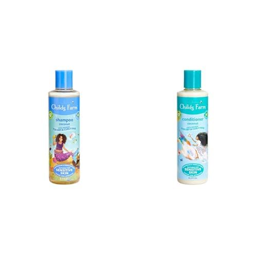 Childs Farm, Kids Conditioner and Shampoo for Curly, Dry Hair, Coco- Nourish Conditioner, Contains Wonderful Fragrance which Doesn’t Irritate Sensitive Skin, 8.4 Fl Oz