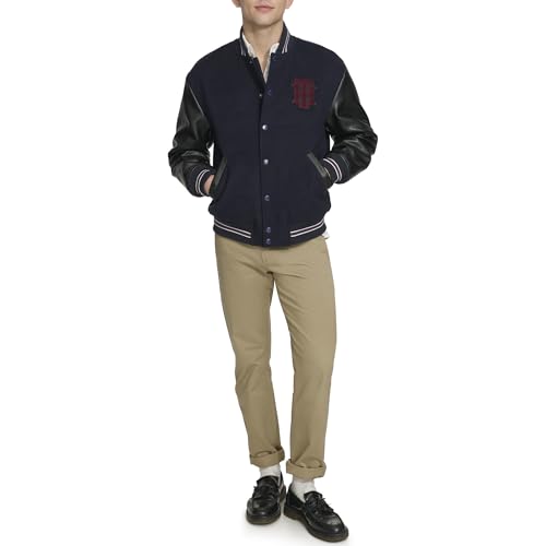Tommy Hilfiger Men's Mixed-Media Bomber Jacket2