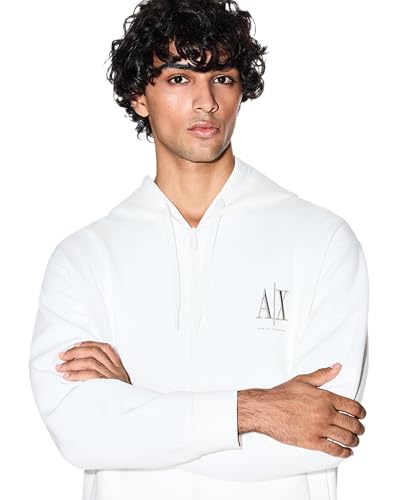 Sweat-Shirt Armani Exchange zippé noir homme veste coton