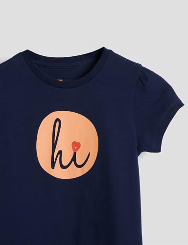 Image of Amazon Brand - Symbol Girls 100% Cotton Graphic Printed Half Sleeves Regular fit T-Shirt