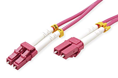 Preisvergleich Produktbild Value LWL-Kabel 50 / 125µm OM4 LC / LC 15m violett