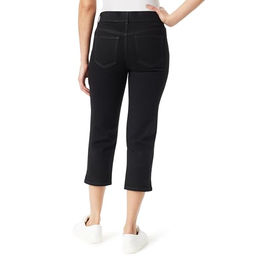 Gloria Vanderbilt Women's Shape Effect Pull on High Rise Straight Leg Capri Standard3
