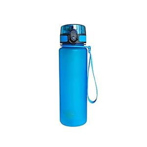 Waterfles Waterfles met Deksel Sport Waterfles Gefilterd Waterfles Plastic Voor Camping Trainingen Outdoor Activity Fles (kleur: Blauw)