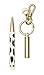Kate Spade New York Metal Ink Pen with Stylus Tip, Black Ink Ballpoint Keychain Pen, Modern Leopard