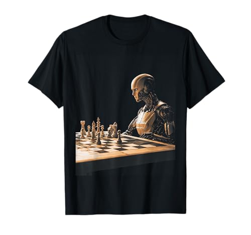AIロボットチェスデザイン Tシャツ