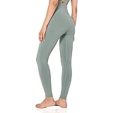Yoga Pants for Women High Waisted Leggings Workout Gym Soft Stretchy (Gray Green, X-Small)