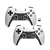 2 Pack Wireless Controller for Windows PC/Raspberry Pi/Stick/TV/Game Box Gamepad Rechargeable Remote Joystick Joypad with Turbo for Desktop Laptop Emulator,Roblox,Steam, RetroPie,RecalBox,RetroArch