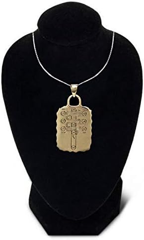 Miniatura 3 de El amuleto de serpiente de latón para caminos que limpian el talismán de la Cabalá, Metal