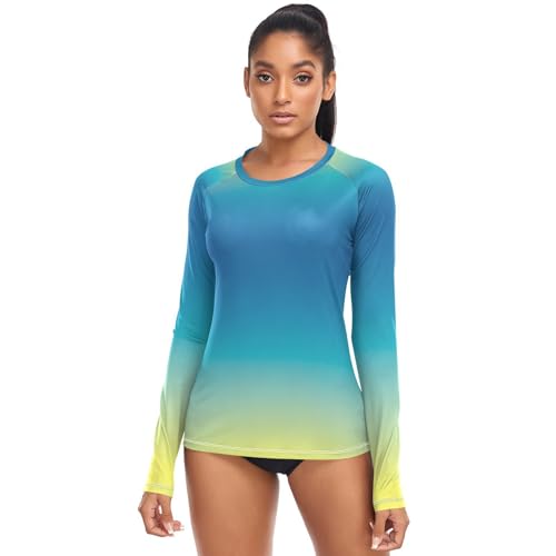 Rash Guard for Women Rashguard Shirts Sun Shirt Uv Protection Clothing Retro Mixed Checkerboard