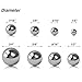 SATINIOR 16 Pcs Coin Ring Making Balls Monkey Fist Ball Stainless Steel Balls, Assortment of 3/4