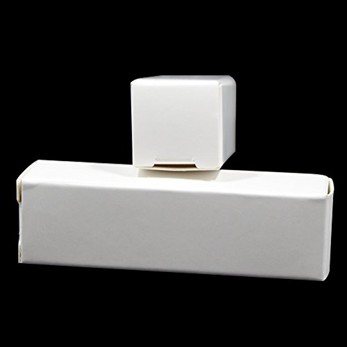 50 Pack 0.78x0.78x3.34 inch Rectangle Kraft Paper DIY Lipstick White Boxes Beauty Accessories Essence Oil Lipstick Bottle Packaging Gift Makeup Organzier Tube Storage