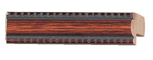 CountryArtHouse Picture Frame Moulding (Wood) 100ft bundle - Traditional Mahogany Finish - 0.5