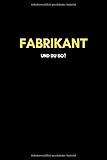 Fabrikant: Universal Jahreskalender (53 Wochen) + Notizbuch | Liniert, Linien, Lined | 120 Seiten, DIN A5 (6x9 Zoll) | Kalender, Notizen, Termine, Ideen | Beruf, Tätigkeit, Leidenschaft