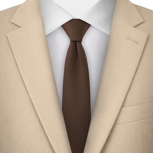 Image of Jacob Alexander Men's Skinny Width 2 inch Solid Color Tie