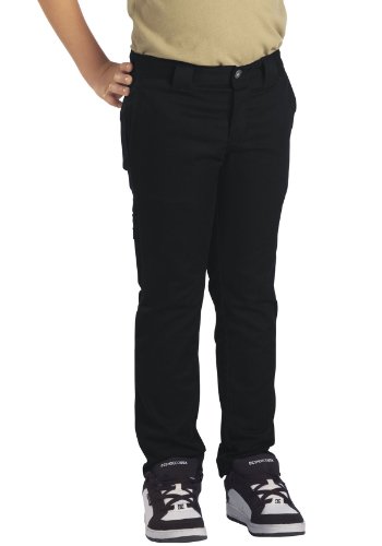 Dickies Big Boys' Skinny Straight Pant, Black, 10 #TOP1