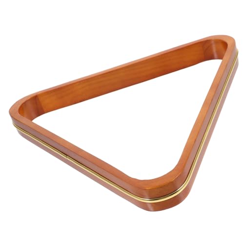 Mipcase Wooden Billiard Balls Holder Pool Table Net Frame Billiard Triangle Rack Pool Rack for All Ages