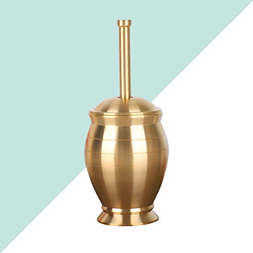 Healifty Herb Pounderbrass Mortar And Pestle Mixing Grinder Metal Durable Crusher Mortar-Grinder Set With Lid For Medicine Herbs Food Seasonings #TOP1
