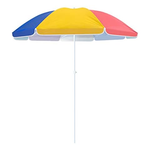 LWH Outdoor Parasol,Garden Parasol Umbrella Outdoor Sun Shade For Beach Patio Umbrellas Tilting Function Multi Coloured Protection,Four Gear Adjustment,Rust-proof Steel UPF50+ Cover