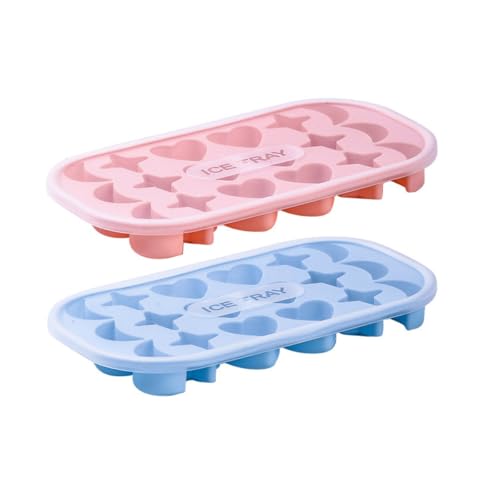 Bandejas para cubitos de hielo 18 cavidades con tapa 2 pcs miniatura 1