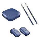 Virtual Electronic Drum Set, Air Drum Sticks Set, Electric Drumsticks, Air Drum with Drumsticks, Pedals, Bluetooth and 8 Sounds, Electric Tabletop Drum Set Machine for Beginners Adults Kids Gift (B)