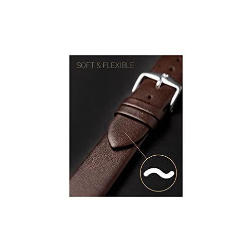 Hirsch Excellent Quality Quick Release Watch Band Comfortable Genuine Leather Strap Toronto For Men And Women - Multiple Colors 16Mm, 18Mm, 20Mm #TOP6