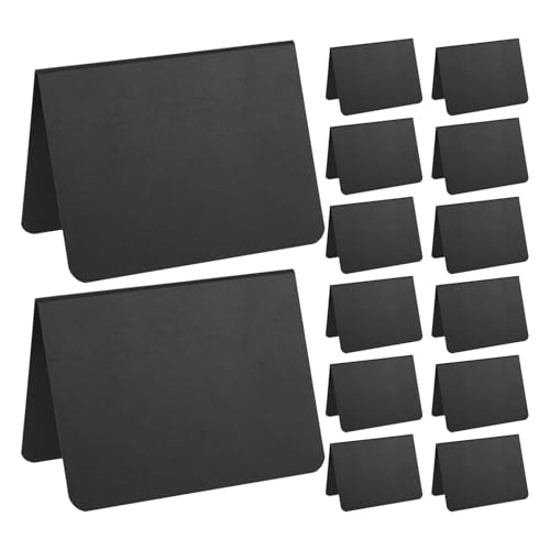 SAFIGLE - SAFIGLE Lot de 21 Tableaux Noirs Effaçables A-Type Petits Panneaux d'Affichage Commerciaux à Poser Ardoise Double Face en Finition Mat Noir pour Restaurants Buffets et Bureaux
