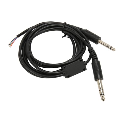 Cable de reemplazo para auriculares de aviación 2 m PVC miniatura 4