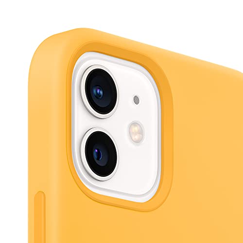 Image of Apple iPhone 12 and iPhone 12 Pro Silicone Case with Magsafe - Sunflower