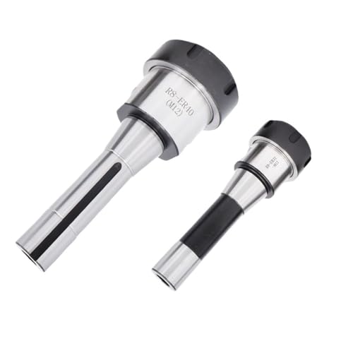 WENBIXIA 1pcs Collet Chuck Handle R8 ER16 ER20 ER25 ER32 ER40 Tool Handle R8 Taper Shank milling Chuck Lathe Machine Tools(Small Thread (7-16),R8-ER20)