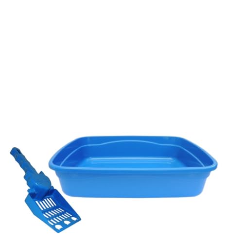 MY PET BRASIL Kit Bandeja+Pa Gato Brinqpet Azul