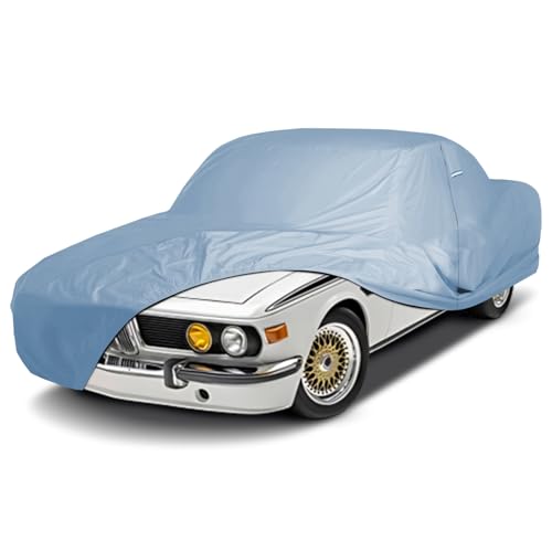 Image of iCarCover Premium Car Cover for 1968-1977 BMW New Six Sedan (E3) US Version Heavy Duty Waterproof All-Weather Automobiles Custom Fit Indoor Outdoor UV Snow Protection Covers with Straps and Bag